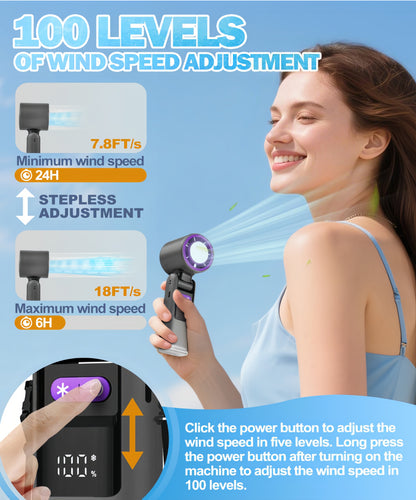 Turbo Cool Foldable Handheld Fan