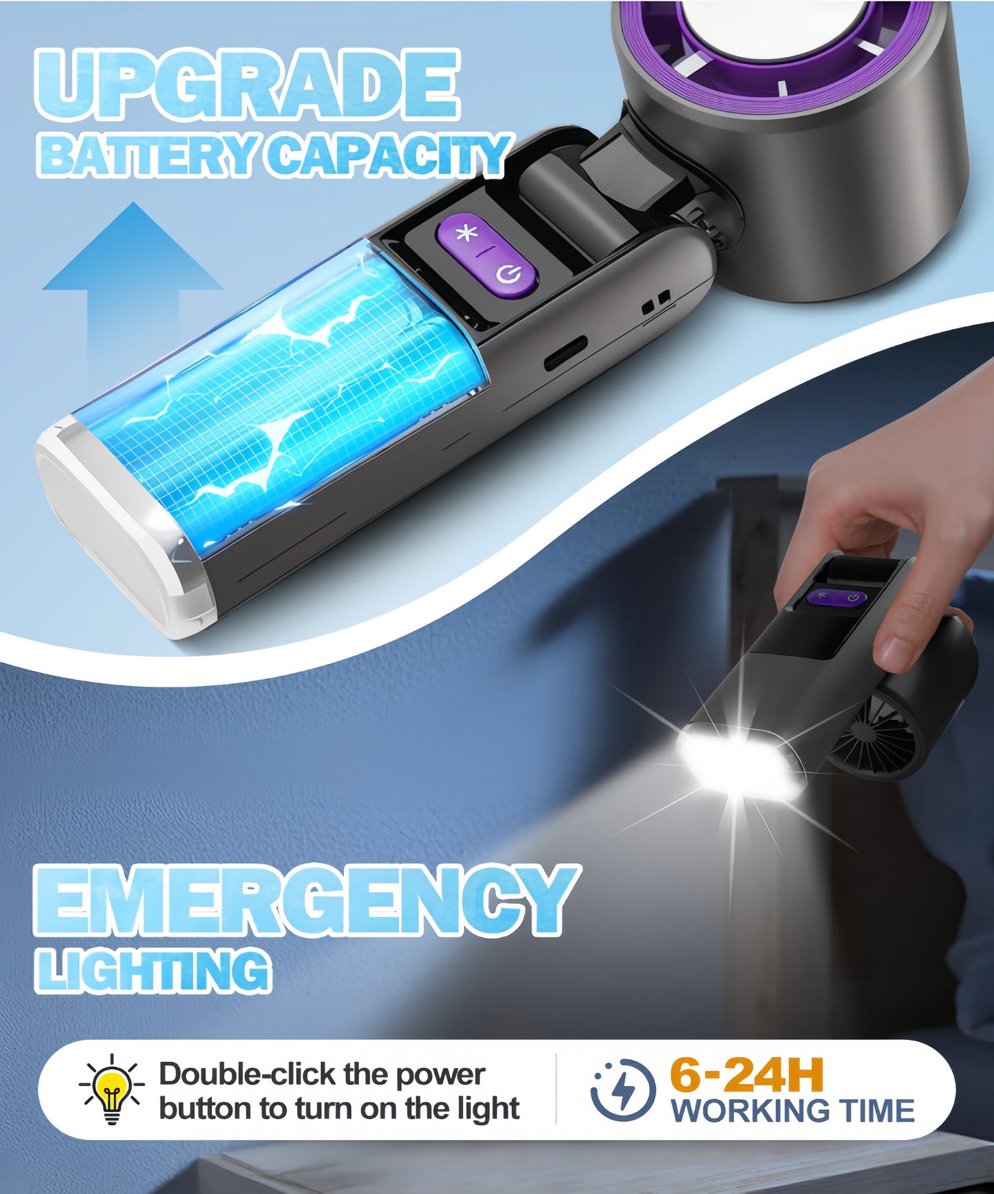 Turbo Cool Foldable Handheld Fan