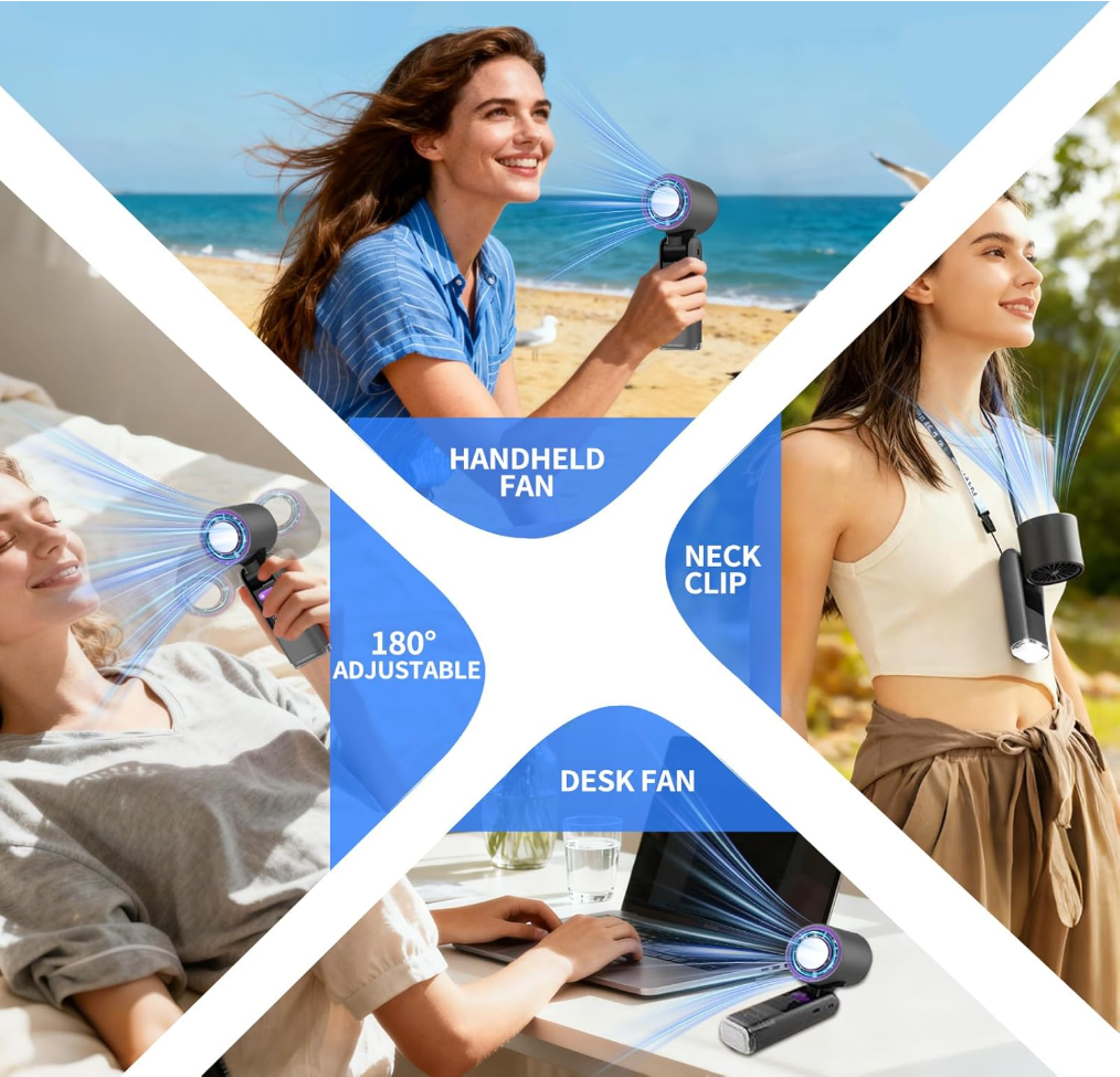 Turbo Cool Foldable Handheld Fan